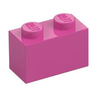 Brick 1 × 2 Medium Dark Pink