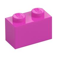 Brick 1 × 2 Dark Pink