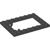 Plate Special 6 × 8 Trap Door Frame Horizontal in Black