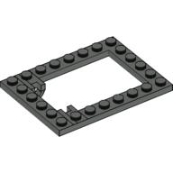 Plate Special 6 × 8 Trap Door Frame Horizontal Dark Gray