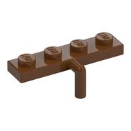 Plate Special 1 × 4 with Bar Down Rotbraun