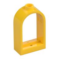Window 1 × 2 × 2 2/3 with Rounded Top Yellow
