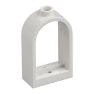 Window 1 × 2 × 2 2/3 with Rounded Top White