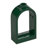 Fenster 1 × 2 × 2 2/3 mit abgerundet oben Dunkelgrün