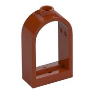 Window 1 × 2 × 2 2/3 with Rounded Top Dark Orange