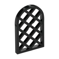Window 1 × 2 × 2 2/3 Pane Lattice Diamond with Rounded Top