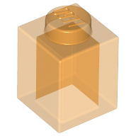 Stein 1 × 1 Transparent-Orange