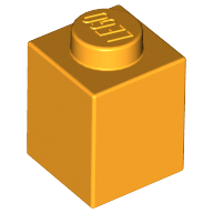 Brick 1 × 1 Bright Light Orange