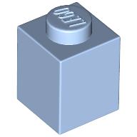 Brick 1 × 1 Bright Light Blue