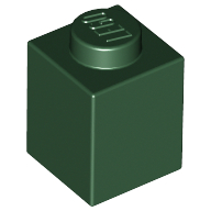 Brick 1 × 1 Dark Green