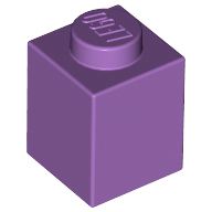 Brick 1 × 1 Medium Lavender
