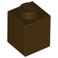 Brick 1 × 1 Dark Brown
