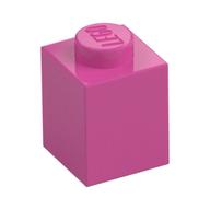 Stein 1 × 1 Mitteldunkelrosa