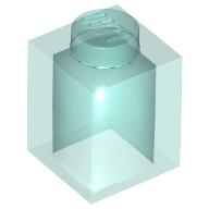 Brick 1 × 1 Trans-Light Blue