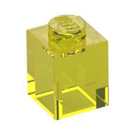 Brick 1 × 1 Trans-Yellow
