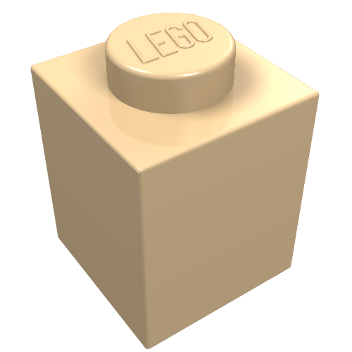 Brick 1 × 1 Very Light Orange