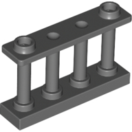 Fence Spindled 1 × 4 × 2 [2 Top Studs] Dunkelblaugrau