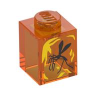 Brick 1 × 1 with Mosquito Print