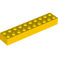 Brick 2 × 10 Yellow