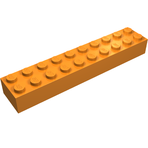 Brick 2 × 10 Orange