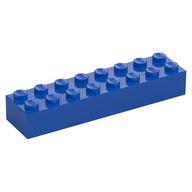 Brick 2 × 8 Blue