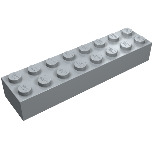 Stein 2 × 8 Perlhellgrau