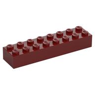 Brick 2 × 8 Dark Red