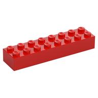 Brick 2 × 8 Red