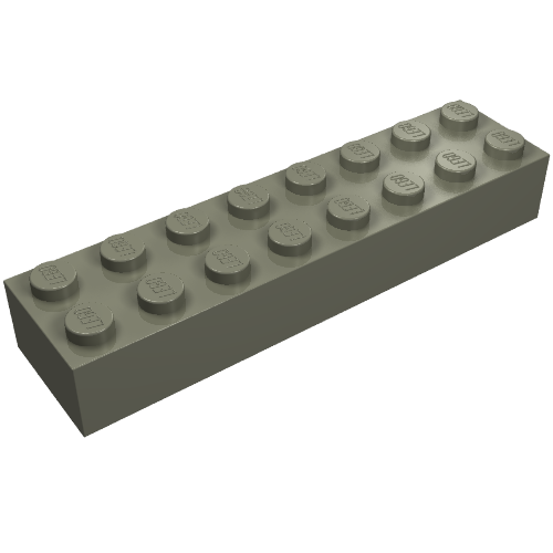 Brick 2 × 8 Dark Gray