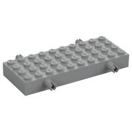 Vehicle Base, Brick Special 4 × 10 with 4 Pins Light Bluish Gray