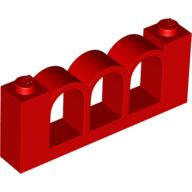Fence 1 × 6 × 2 Red