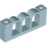 Fence 1 × 6 × 2 Light Blue
