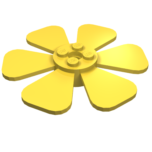 Propeller 6 Blade Fan 8 × 8 Gelb