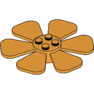 Propeller 6 Blade Fan 8 × 8 Medium Orange