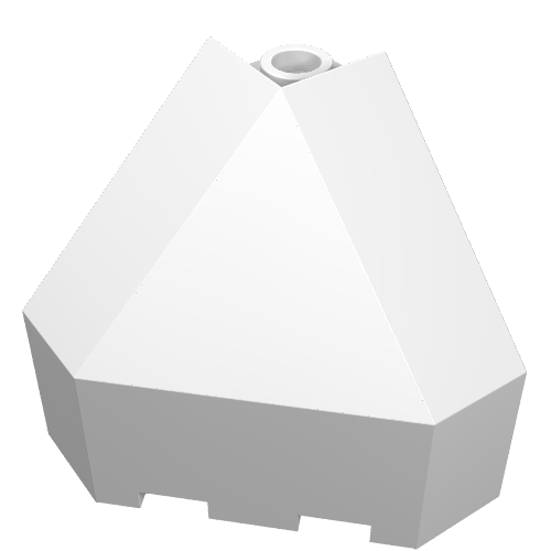Panel 3 × 3 × 3 Corner Convex Weiß