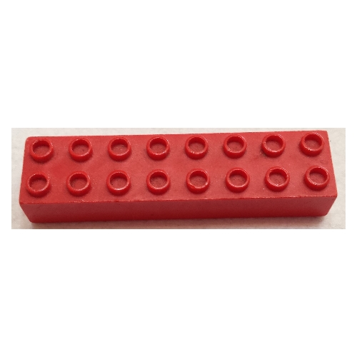 Minitalia Brick 2 × 8 with Bottom X Supports Rot