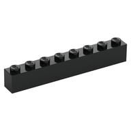 Brick 1 × 8 Black