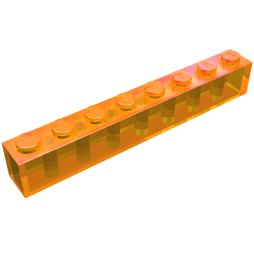 Stein 1 × 8 Transparent-Orange