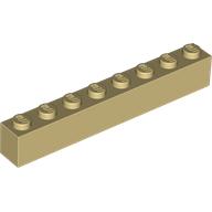 Brick 1 × 8 Tan