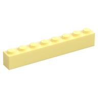 Brick 1 × 8 Bright Light Yellow
