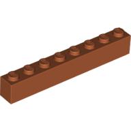 Brick 1 × 8 Dark Orange