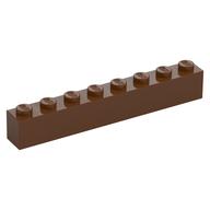 Brick 1 × 8 Reddish Brown