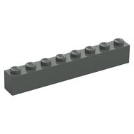 Stein 1 × 8 Dunkelgrau