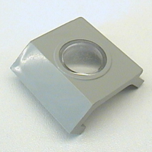 Panel 4 × 3 × 3 with Porthole with Trans Clear Glass Light Gray