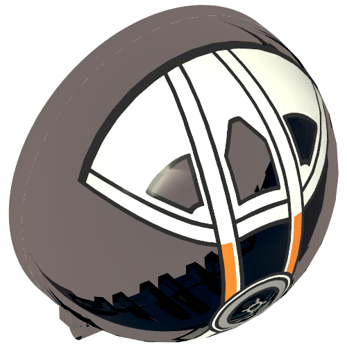 Windscreen 6 × 6 × 3 Canopy Half Sphere with Hinge with Silver Frame Print Trans-Brown
