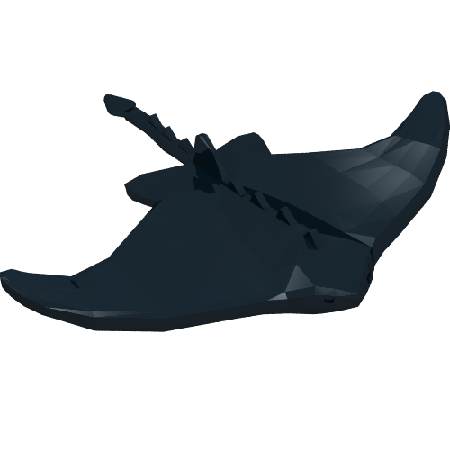 Animal, Manta Ray Schwarz