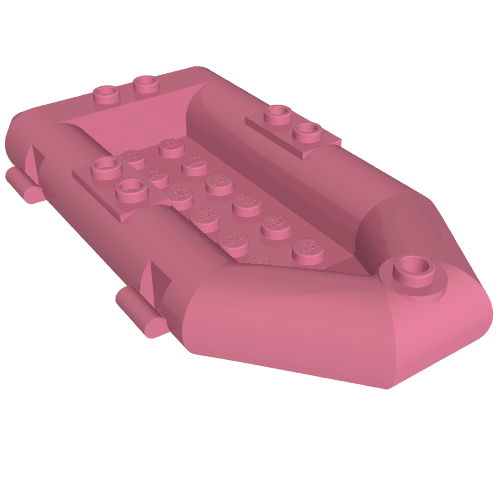 Boat / Rubber Raft / Dinghy 6 × 10 Mitteldunkelrosa