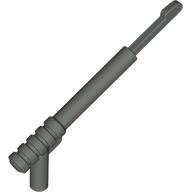 Weapon Spear Gun with Rounded Trigger and Thin Spear Base Dunkelgrau