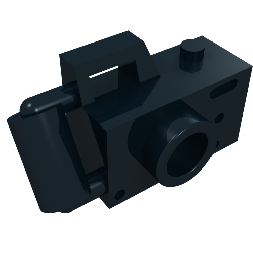 Equipment Camera Handheld with Right-Aligned Viewfinder