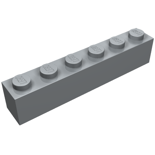 Stein 1 × 6 Perlhellgrau